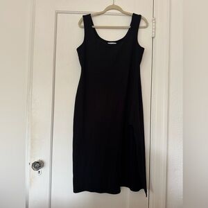 Reformation Lovina Knit Dress Black - Size XL